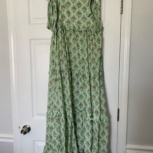 ANNA CATE nwot block print midi